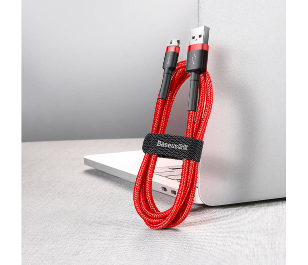 Baseus Kabel Cafule Cable CAMKLF-B09 USB-A /micro USB 1 m czerwony - 1502019 - zdjęcie 2